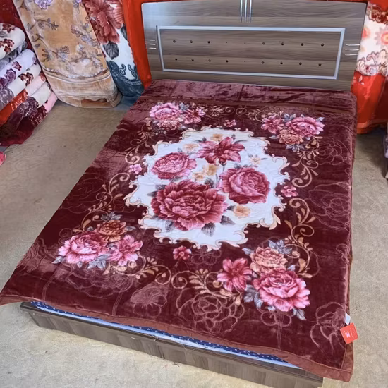 China Minky Home Winter Wedding Festival Raschel Polar Fleece Bed Blankets Truelove Flower Floral Animal Flannel Cloudy Sherpa Mink Korean Blanket Manufacturer