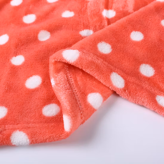 Microfiber Throw Fleece Bed Blanket Wholesale Cheap Solid Coral Flannel Blanket Winter Blanket