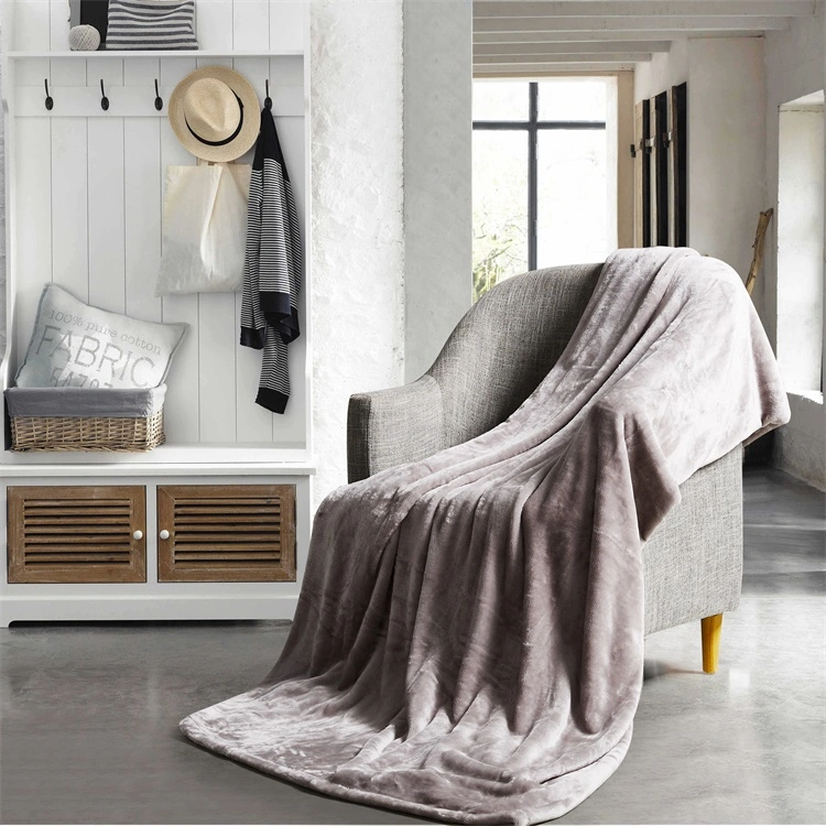 High Quality Microfiber Flannel Fleece Throw Blanket Super Soft Plush Bed Blankets for Sofa