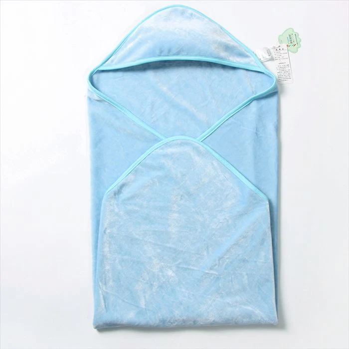 Baby Receiving Blanket Made of Bamboo/Cotton Velour Fabric