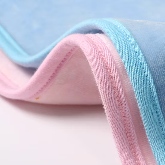 Baby Receiving Blanket Made of Bamboo/Cotton Velour Fabric