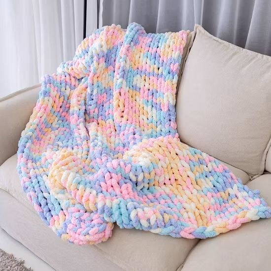 Knitted Mexican Bed Microfiber Quility Towel Chunky Blanket